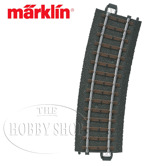 Märklin C Track Curved Radius R2 = 437.5 mm / 15°.
