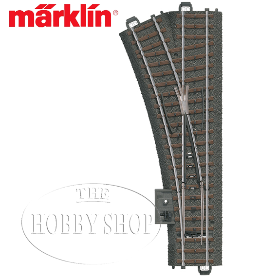 Märklin C Track Left Turnout (188.3 mm) 