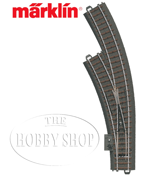 Märklin C Track Left Curved Turnout Radius 360 mm / 30°