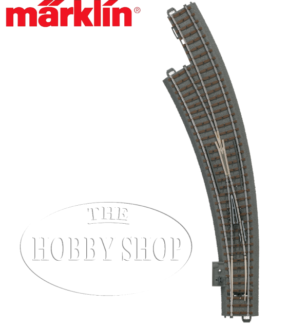 Märklin C Track Left Curved Turnout Radius 515 mm/ 30°