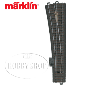 Märklin C Track Left Hand Wide Radius Turnout Length 236.1 mm / 10°