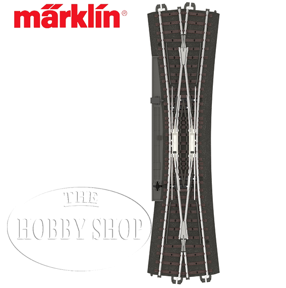 Märklin C Track Wide-Angle Double Slip Switch (DSS)  236.1 mm / 12,1°