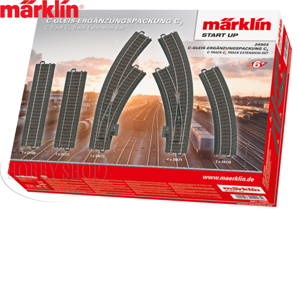 Märklin C Track Start-up Extension Set C3