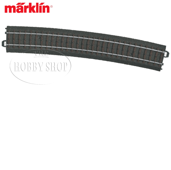 Märklin C Track Curved Radius = 1,114.6 mm / 12,1°