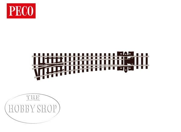 Peco N Streamline Turnout Left Medium Radius