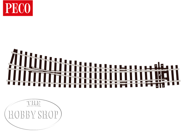Peco HO/OO Streamline Curved Turnout Right Large Radius