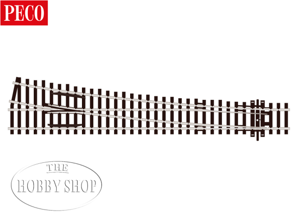 Peco HO/OO Streamline Turnout Left Large Radius Insulfrog