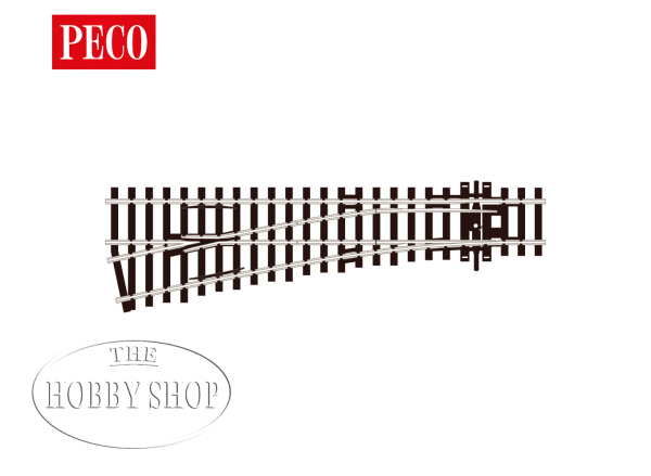 Peco HO/OO Streamline Turnout Left Small Radius