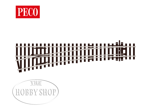 Peco HO/OO Streamline Turnout Left Medium Radius