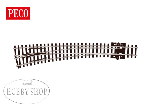 Peco N Streamline Electrofrog Curved Turnout Left Large Radius