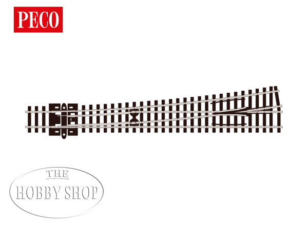 Peco N Streamline Turnout Large Radius Left Hand