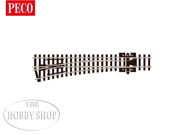 Peco N Streamline Turnout Medium Radius Left Hand