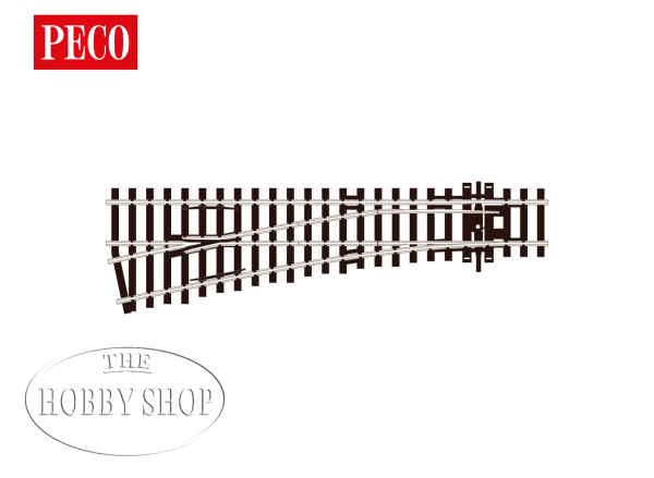 Peco HO/OO Streamline Electrofrog Turnout Left Small Radius