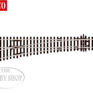 Peco HO/OO Streamline Electrofrog Turnout Left Medium Radius