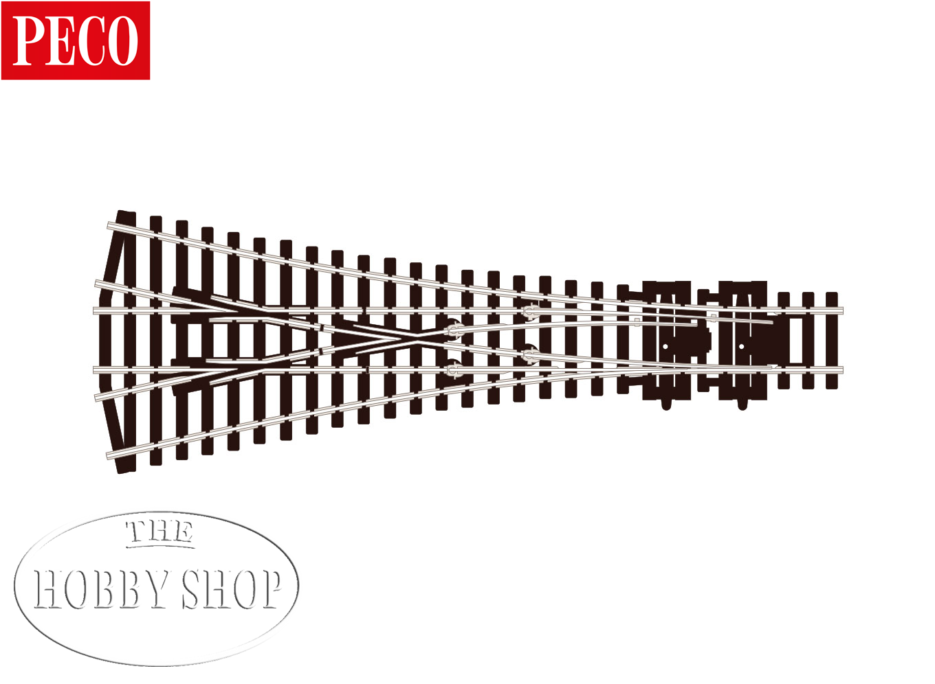 PECO SL-E99 - Aiguillage Triple électrofrog Code 100 échelle HO - JMR