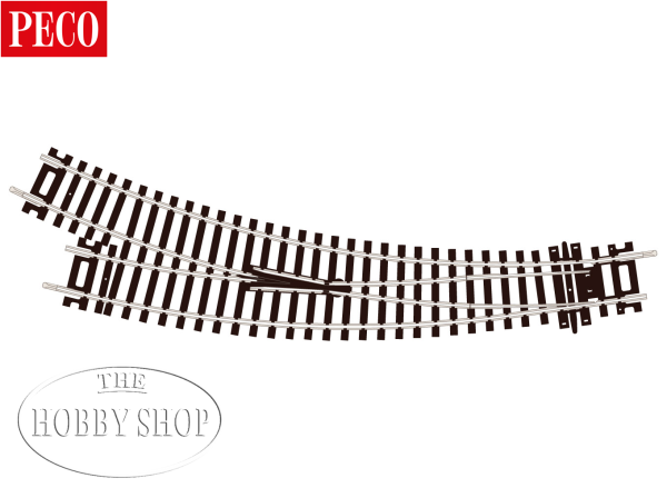 Peco HO/OO Setrack Right Hand Curved Turnout 11,25°