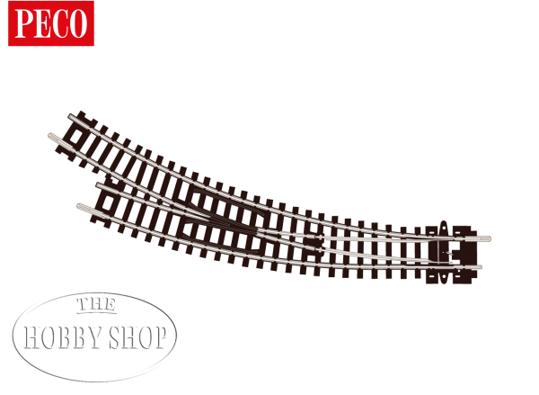 Peco N Setrack Right Curved Turnout. Inner 138,5mm Outer 156mm