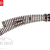 Peco N Setrack Left Curved Turnout. Inner 138,5mm Outer 156mm