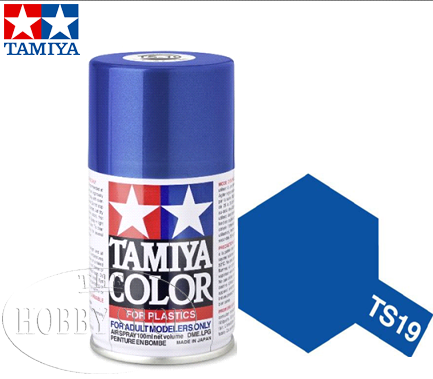 Tamiya TS-19 Metallic Blue Laquer Spray Paint (100ml)