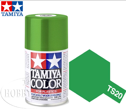 Tamiya TS-20 Metallic Green Laquer Spray Paint (100ml)
