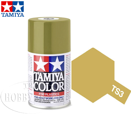 Tamiya TS-3 Dark Yellow Laquer Spray Paint (100ml)