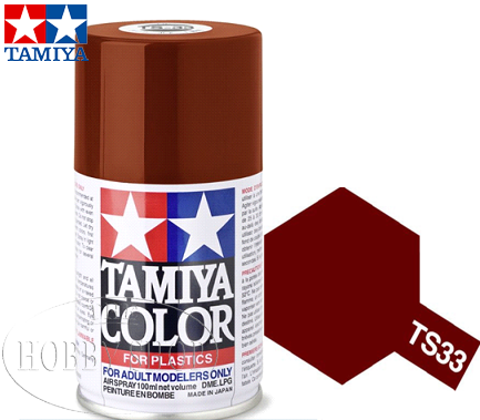 Tamiya TS-33 Dull Red Laquer Spray Paint (100ml)