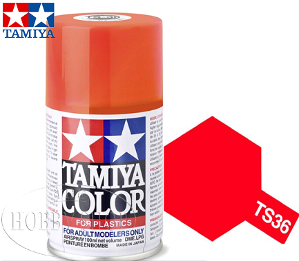 Tamiya TS-36 Fluorescent Red Laquer Spray Paint (100ml)