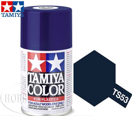 Tamiya TS-53 Deep Metallic Blue Laquer Spray Paint (100ml)