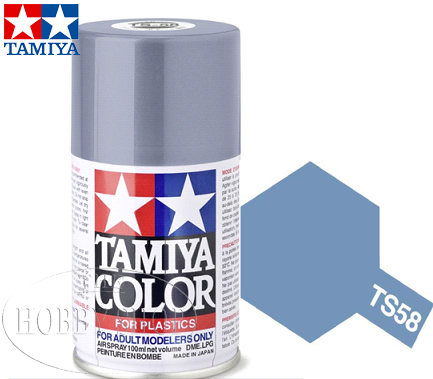 Tamiya TS-58 Pearl Light Blue Laquer Spray Paint (100ml)