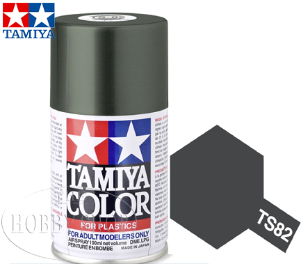 Tamiya TS-82 Black Rubber Laquer Spray Paint (100ml)