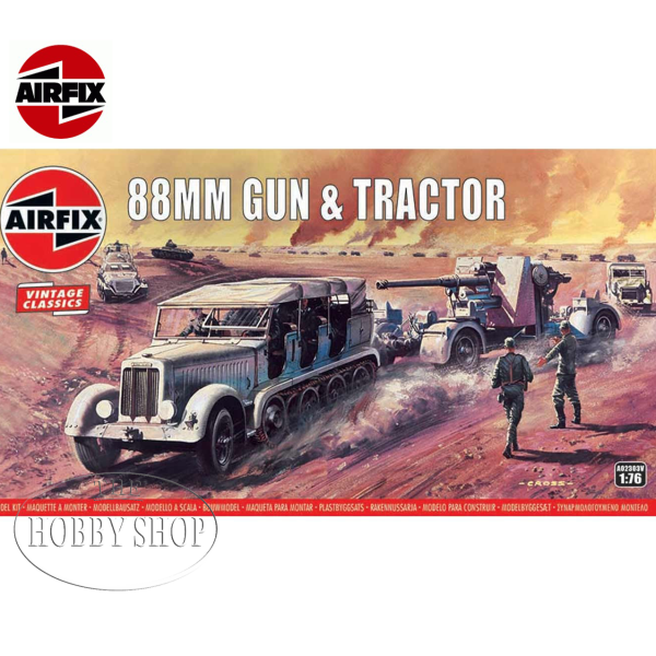 Airfix 1/76 88mm Gun & Tractor