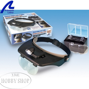 Artesania Hands Free Magnifier Glasses with 2 LEDs