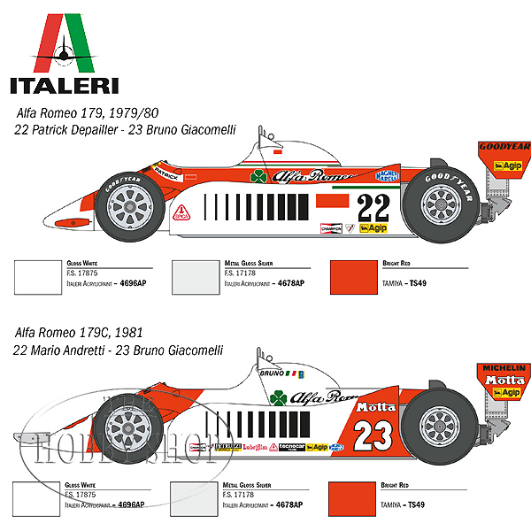 Italeri 1/12 Alfa Romeo 179 F1