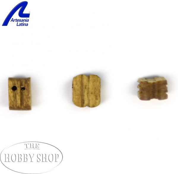 Artesania Double Block 5mm Walnut (x18) Artesania Double Block 5mm Walnut (x18)