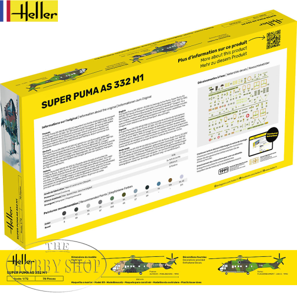 Heller 1/72 Super Puma AS 332 M1