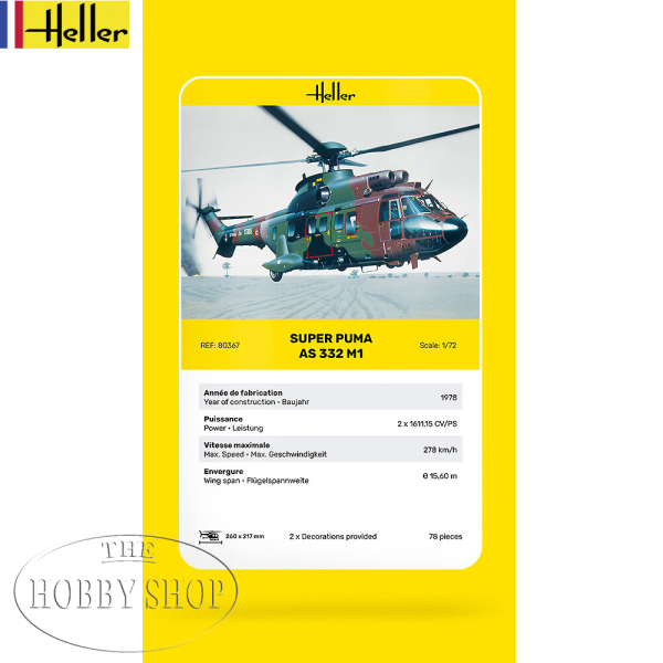 Heller 1/72 Super Puma AS 332 M1