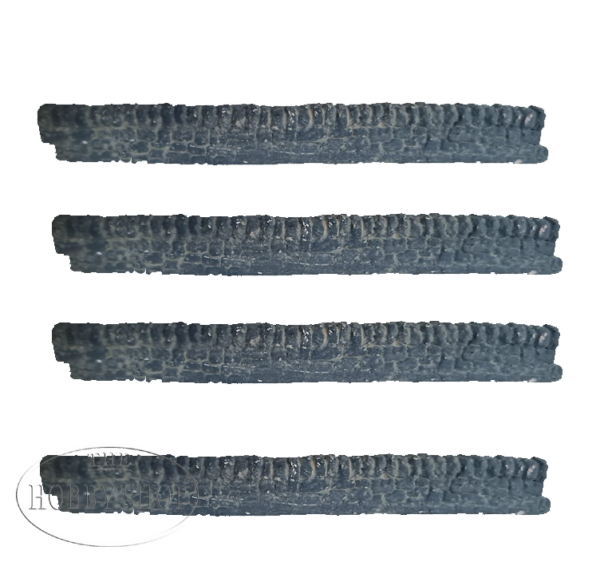 MRS HO Straight Stone Wall (x4)