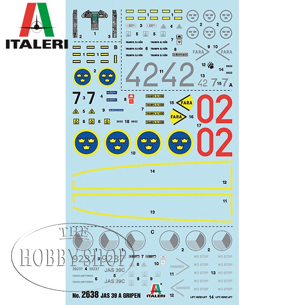 Italeri 1/48 JAS 39 A Gripen Single Seater