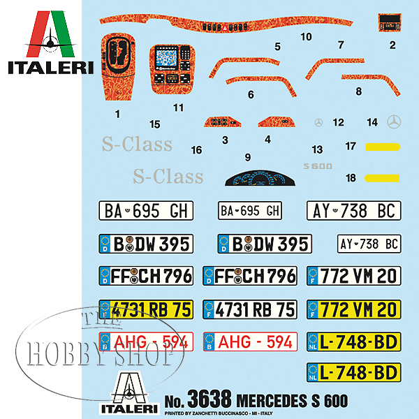 Italeri 1/24 Mercedes Benz 600S