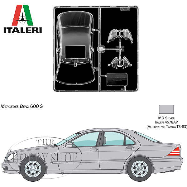 Italeri 1/24 Mercedes Benz 600S