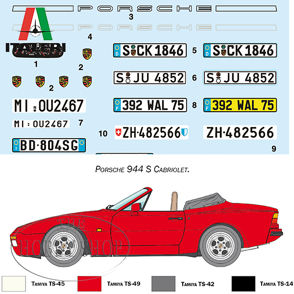 Italeri 1/24 Porsche 944 S Cabriolet