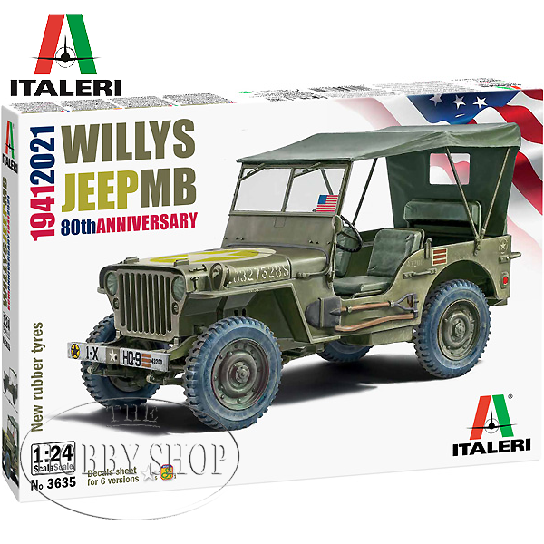 Italeri 1/24 Willy`s Jeep MB