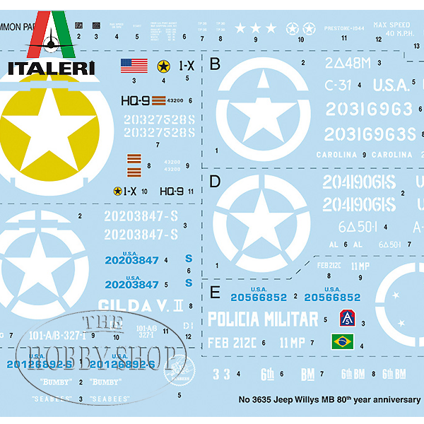 Italeri 1/24 Willy`s Jeep MB