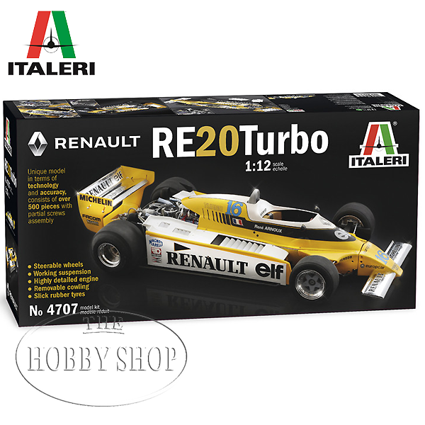 Italeri 1/12 Renault RE 23 Turbo F1 Car