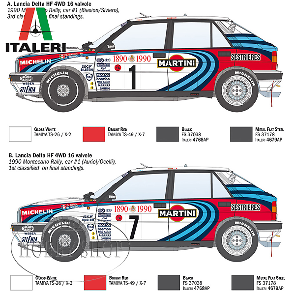 Italeri 1/12 Lancia Delta HF Integrale
