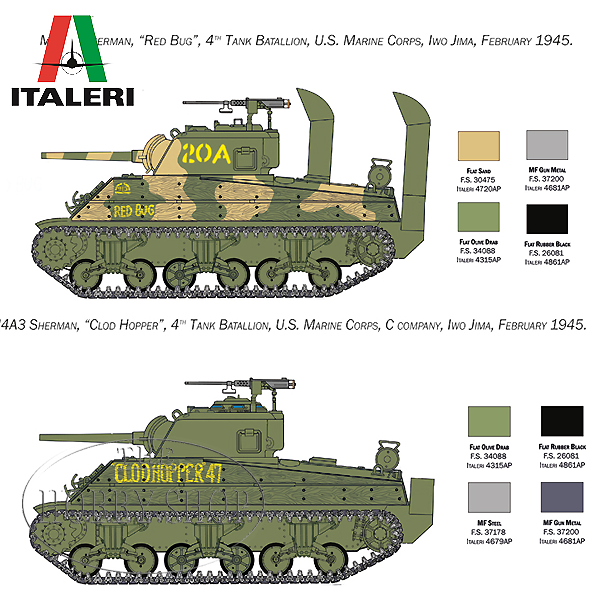 Italeri 1/35 M4 Sherman US Marine Corps