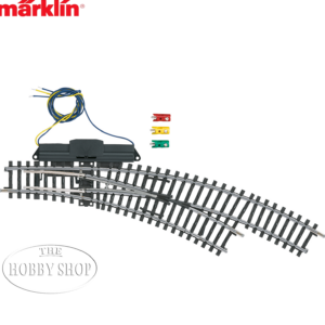 Marklin K Track R Curved  Electric T/out Outer Curve30° in the Par Curve Space of 64.6mm
