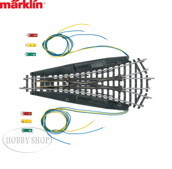 Marklin K Track Symmetrical Three-Way Electric Turnout Length 168.9 mm