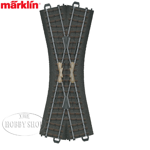 Märklin C Track Crossing (188.3 mm/ 24,3°)
