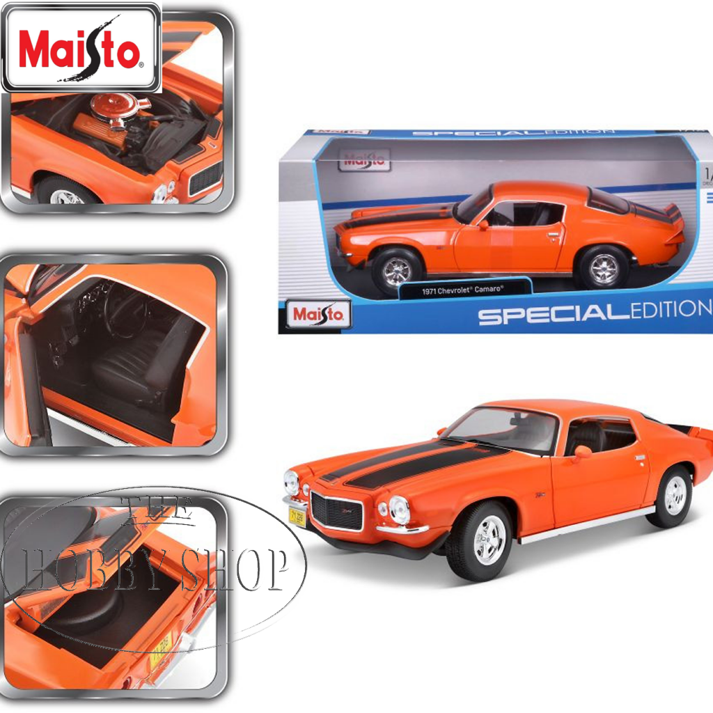 Maisto 1/18 Chevrolet Camaro 1971 - The Hobby Shop
